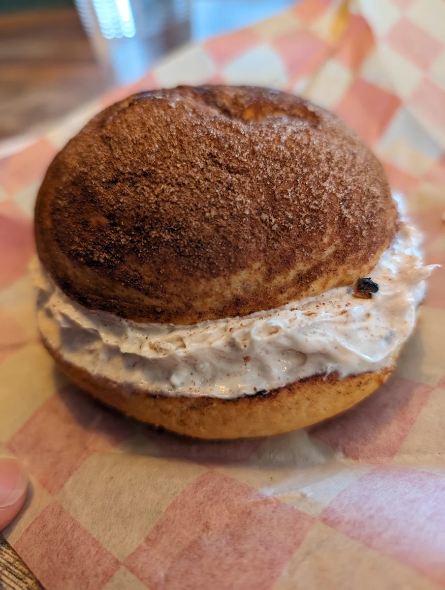Cinnamon Raisin Bagel with Cream Cheese