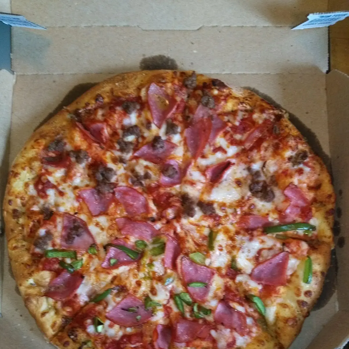 1 2 Ham & Beef 1 2 Ham & Green Peppers