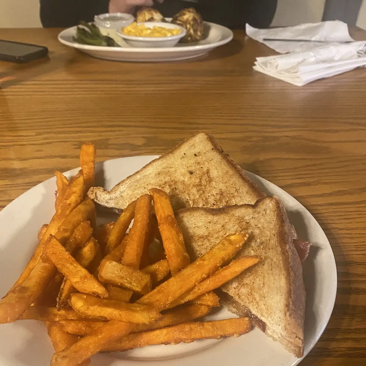 With Home Fries and Toast
