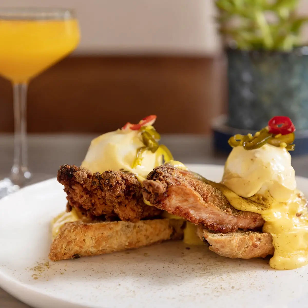 Chicken Biscuit Benedict