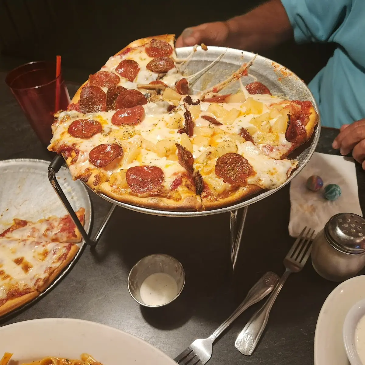 Pineapple Pepperoni Pizza