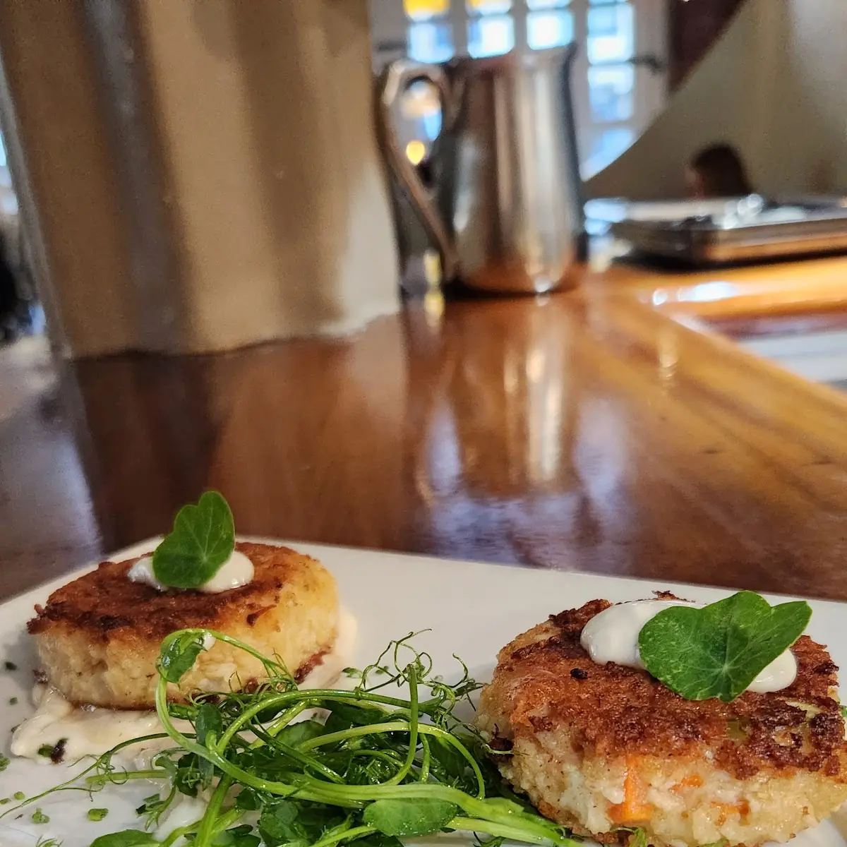 Seared Jumbo Blue Lump Crab Cakes