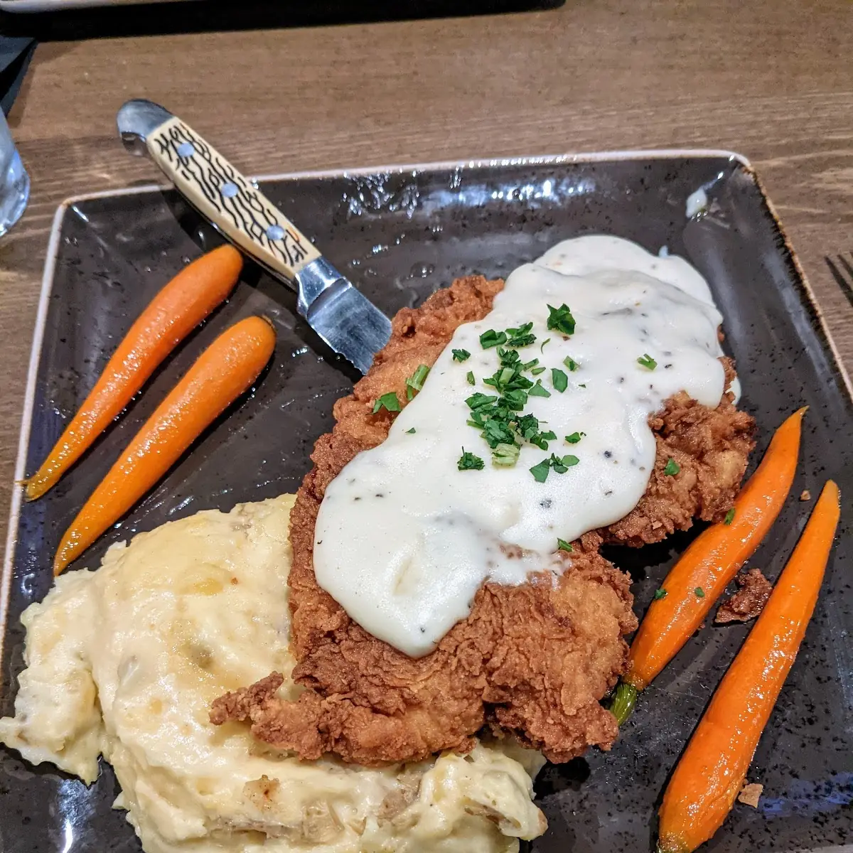 Country Fried Chicken 2 Eggs Potatoes