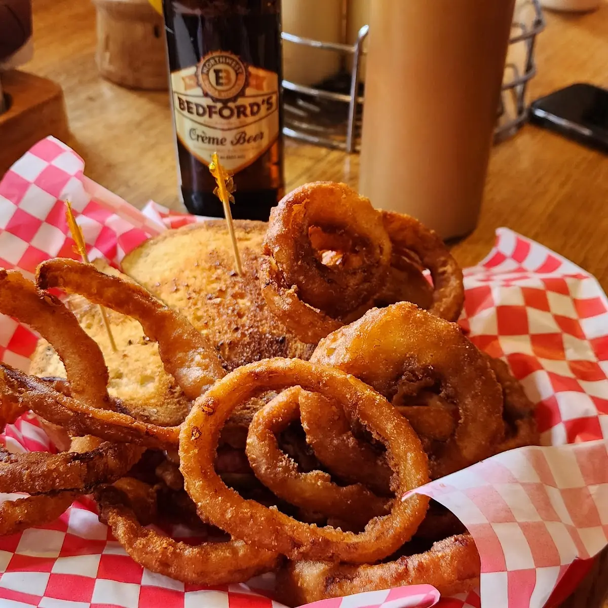 Reuben Sandwich & Onion Rings