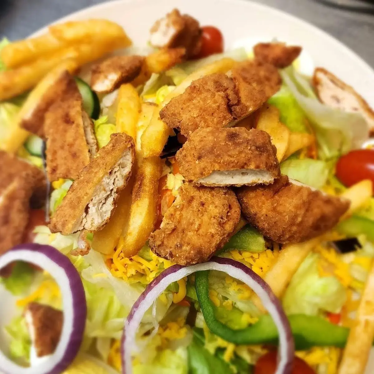 Breaded or Grilled Chicken Salad