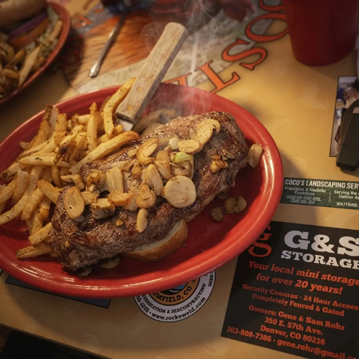 Open Face Steak Sandwich