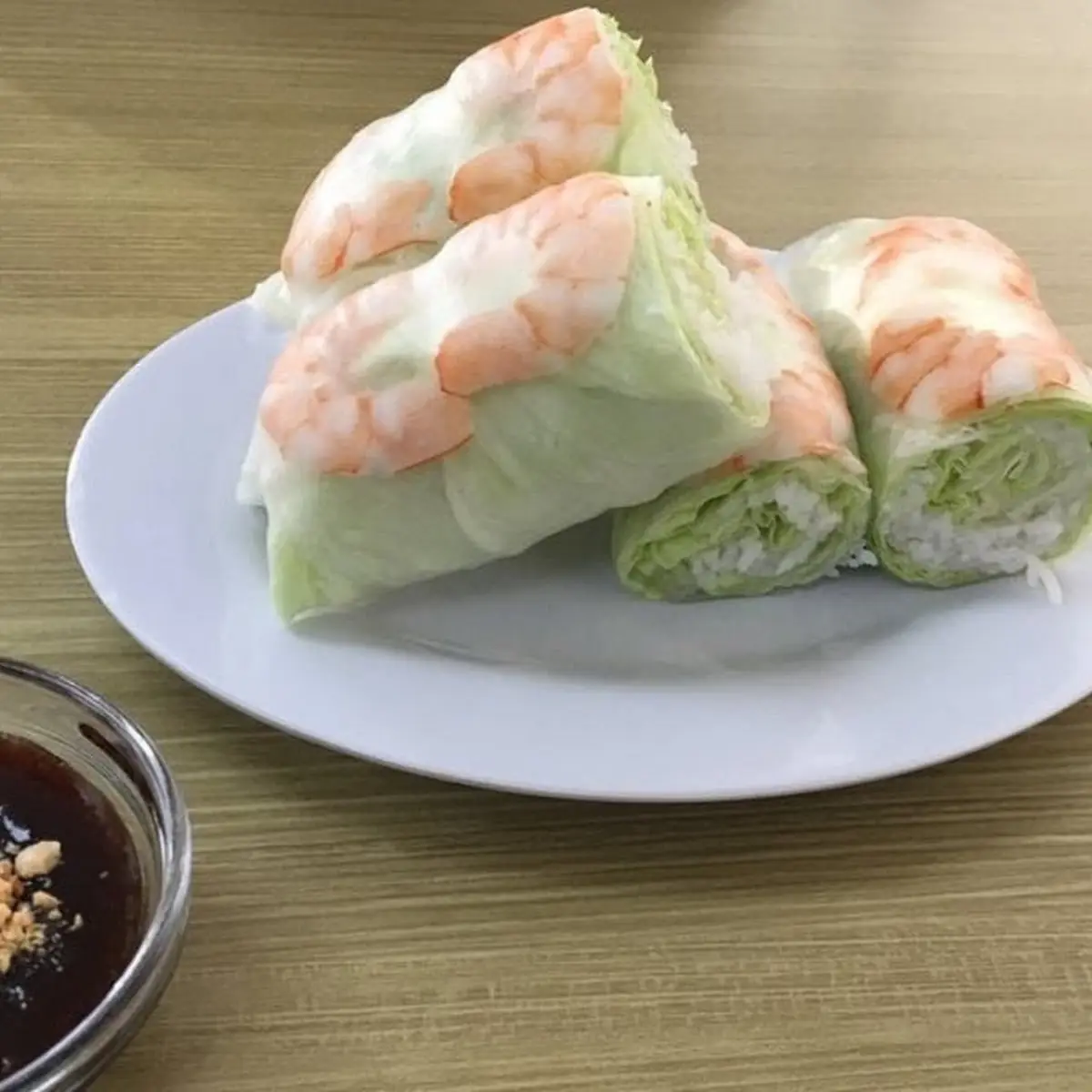 Shrimp & Steam Pork Spring Rolls
