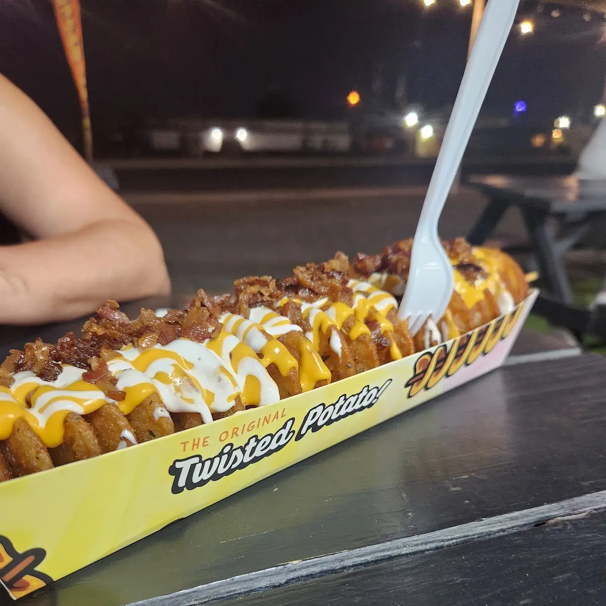 Bacon Cheddar Potato on a Stick