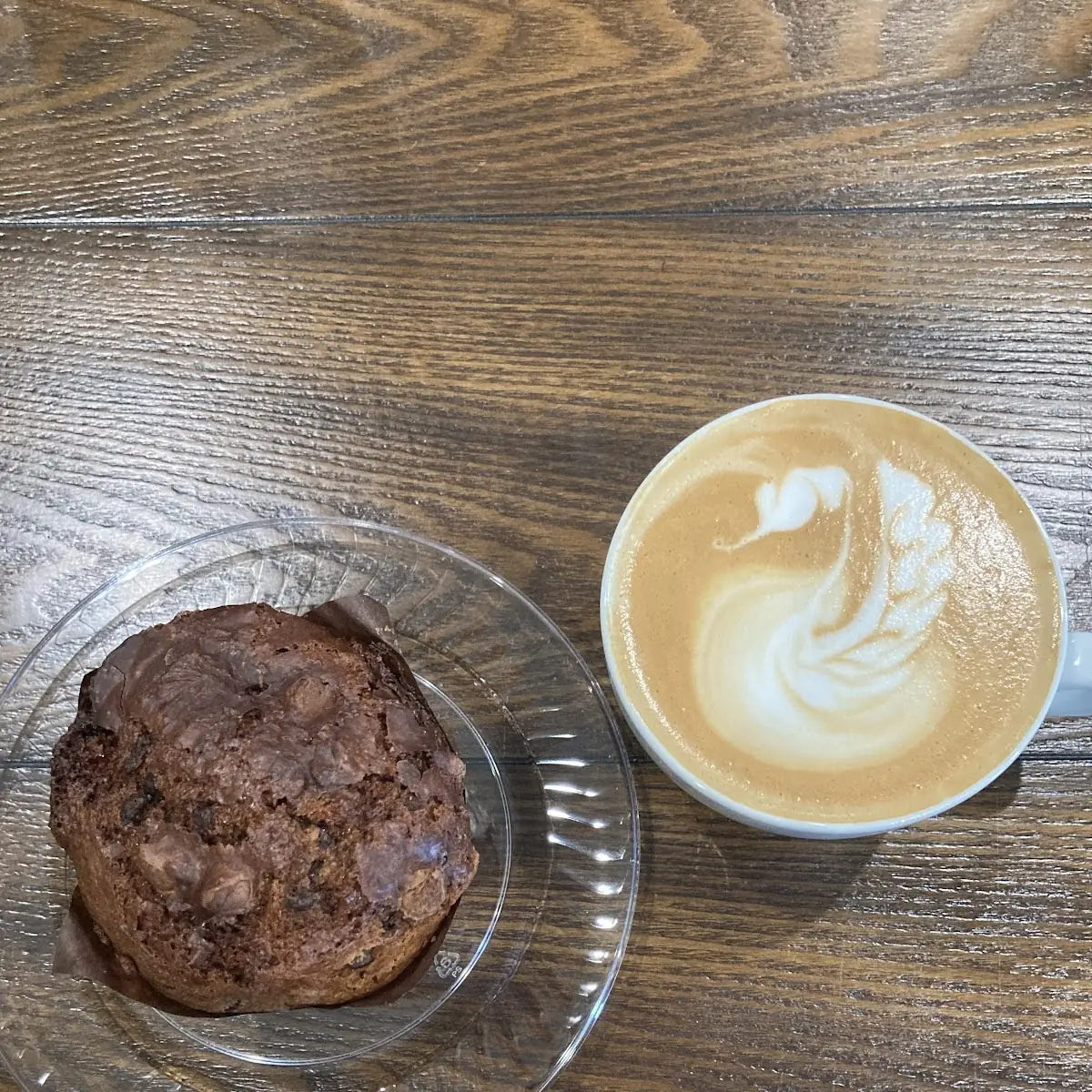 Chocolate Muffin & Hazelnut Latte