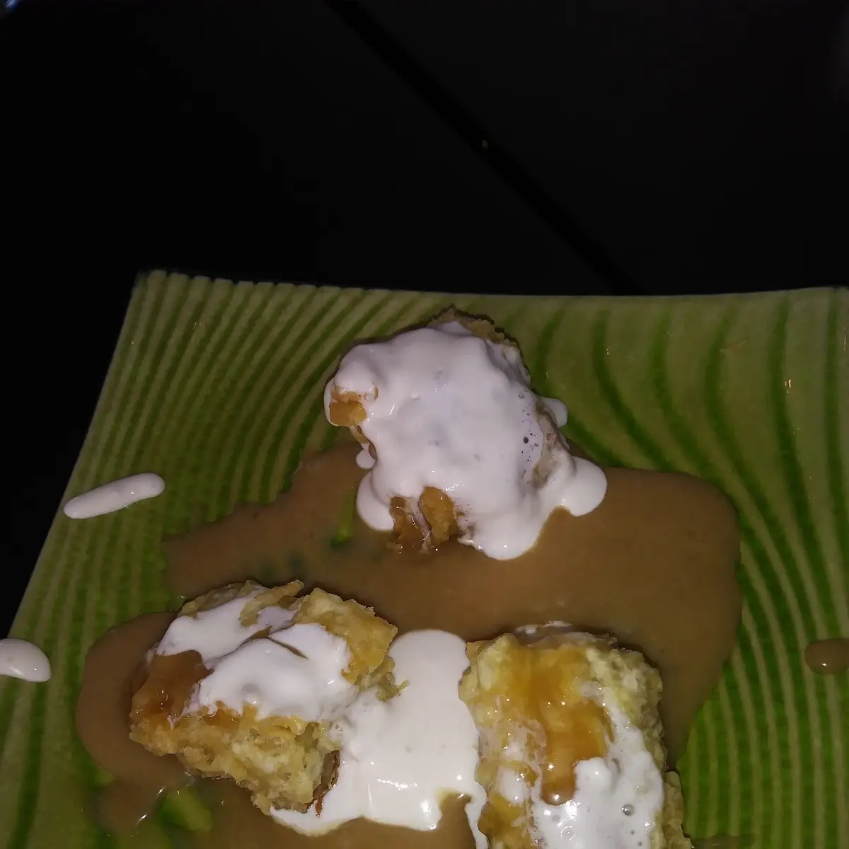 Tempura Bread Pudding
