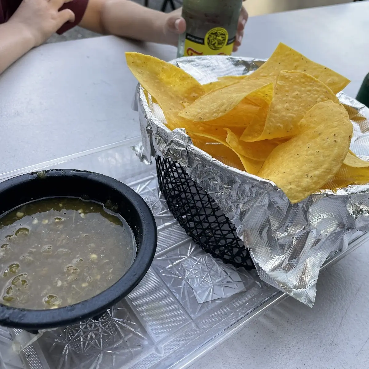 Tortilla Chips and Salsa Verde