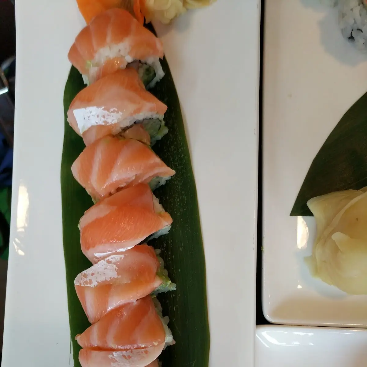 Salmon Avocado Roll with Salmon on Top