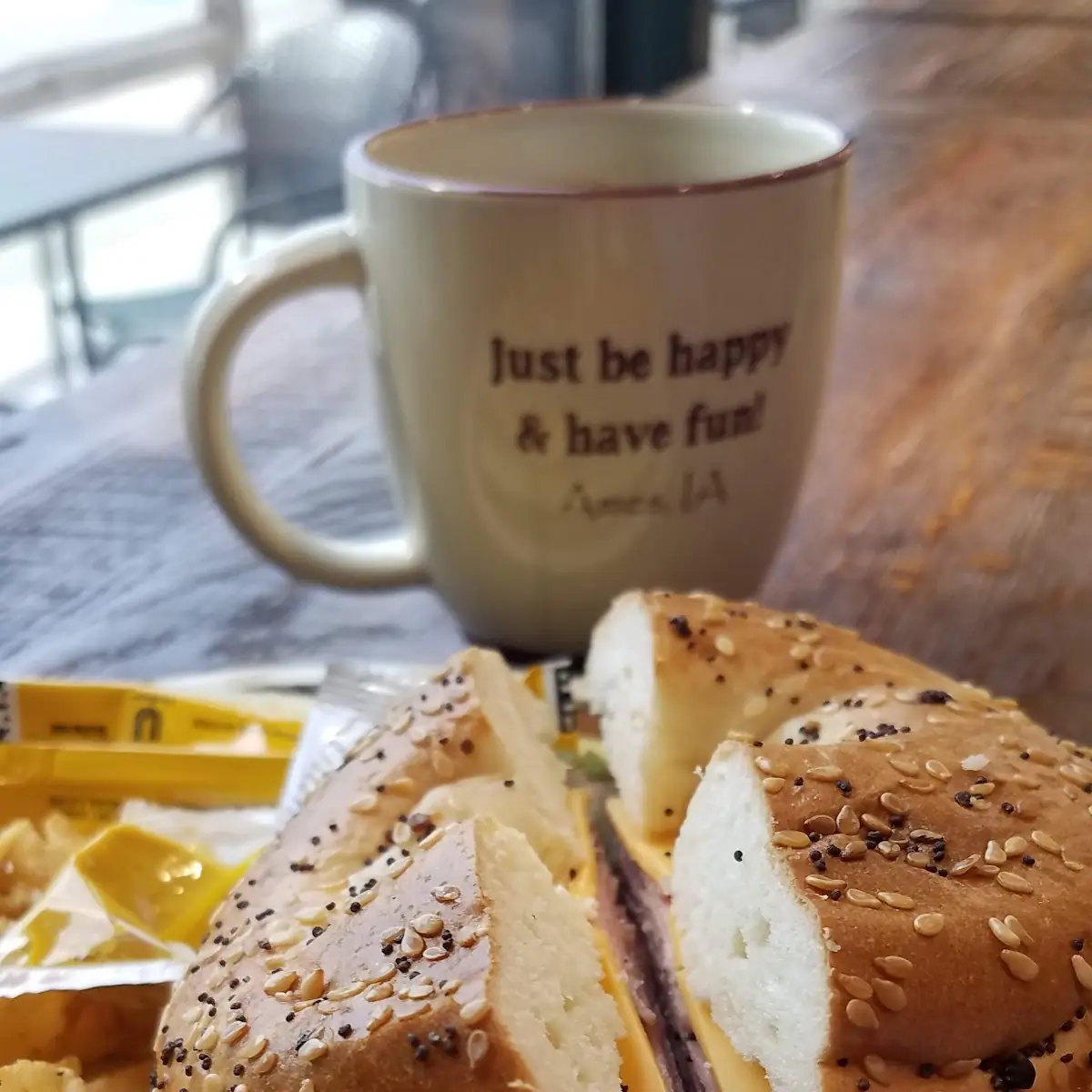Cabin Coffee Bagel Sandwich