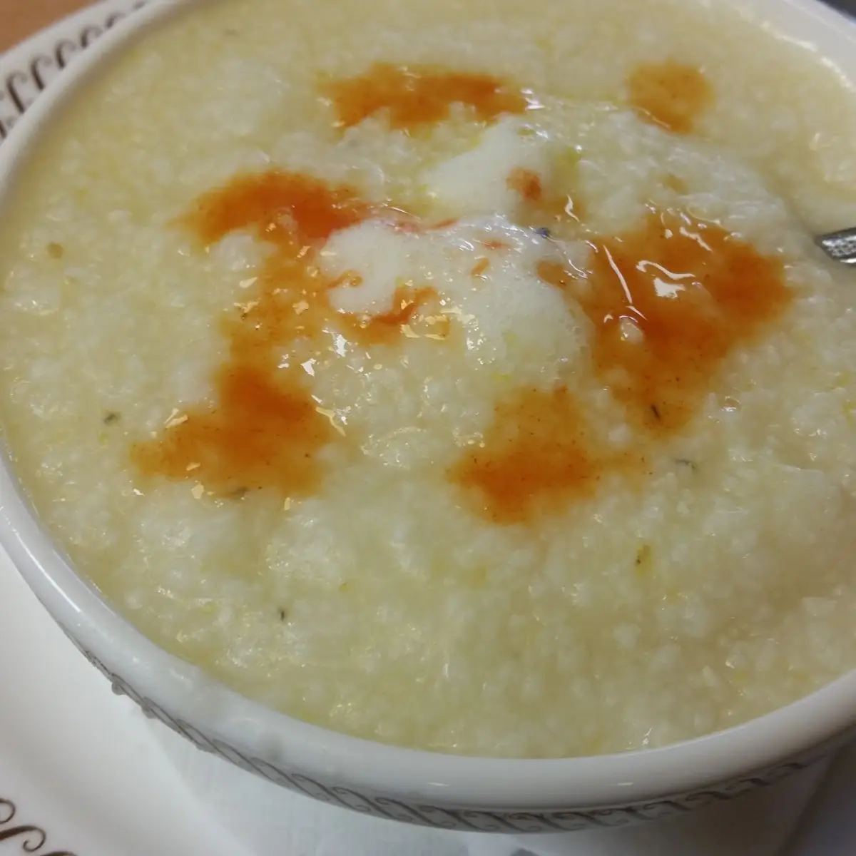 Grits with Hot Sauce