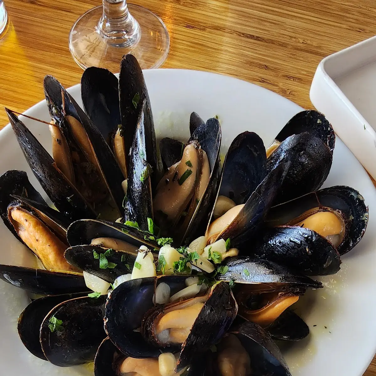 Mussels Marinara or White Wine