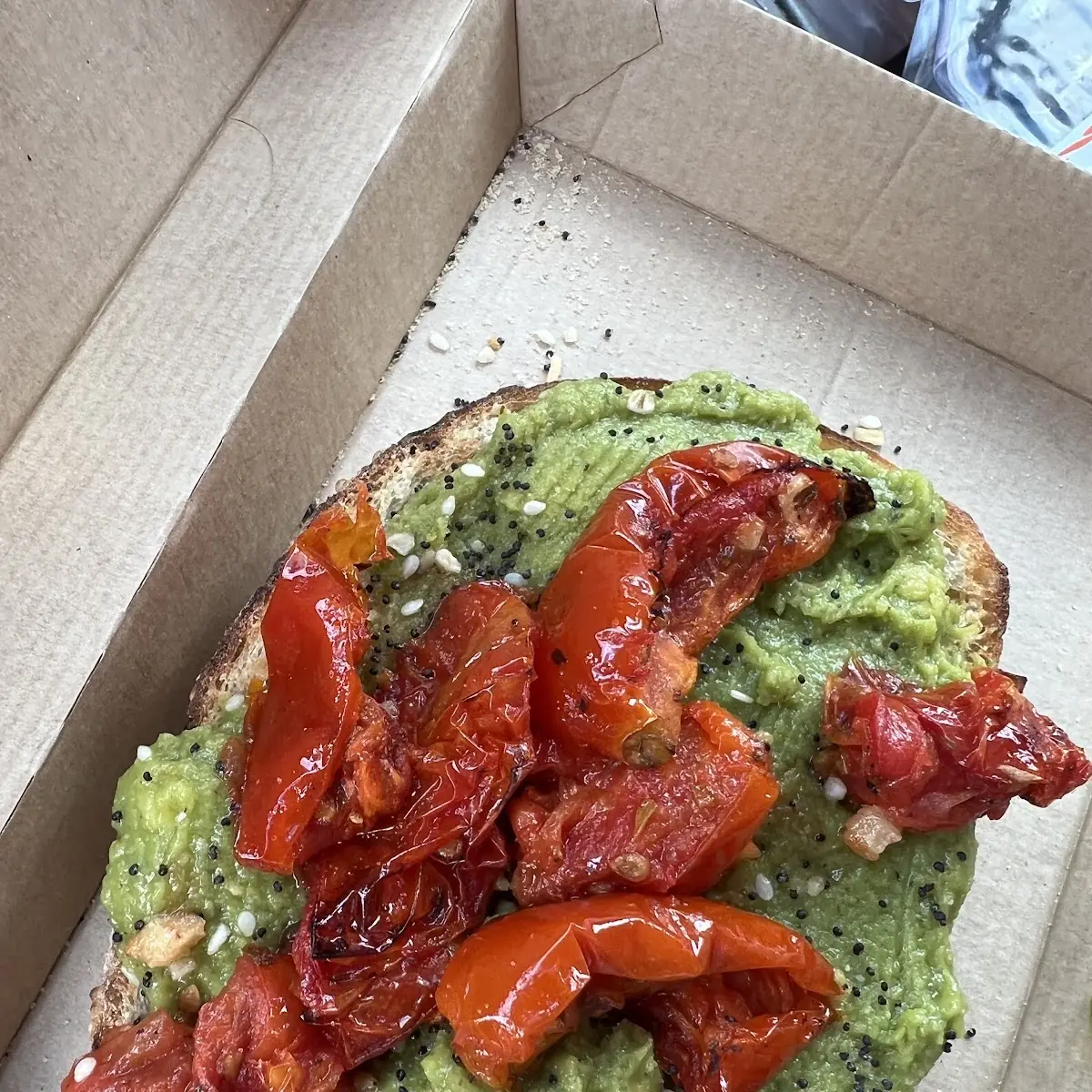 Avocado Toast with Roasted Tomatoes
