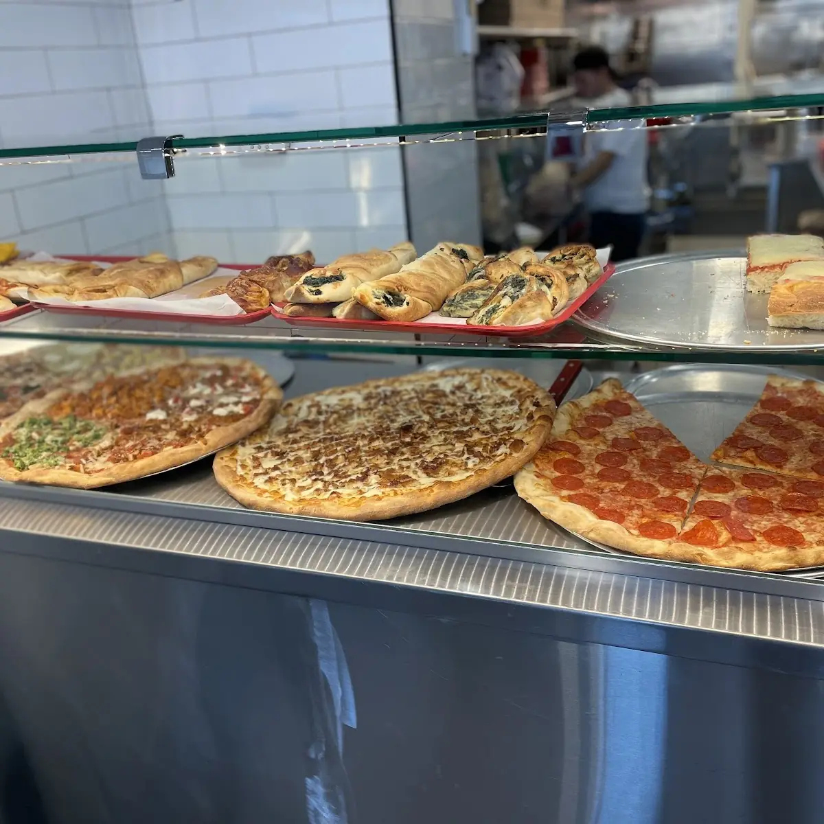 Thin Crust Cheese Pizza Slice
