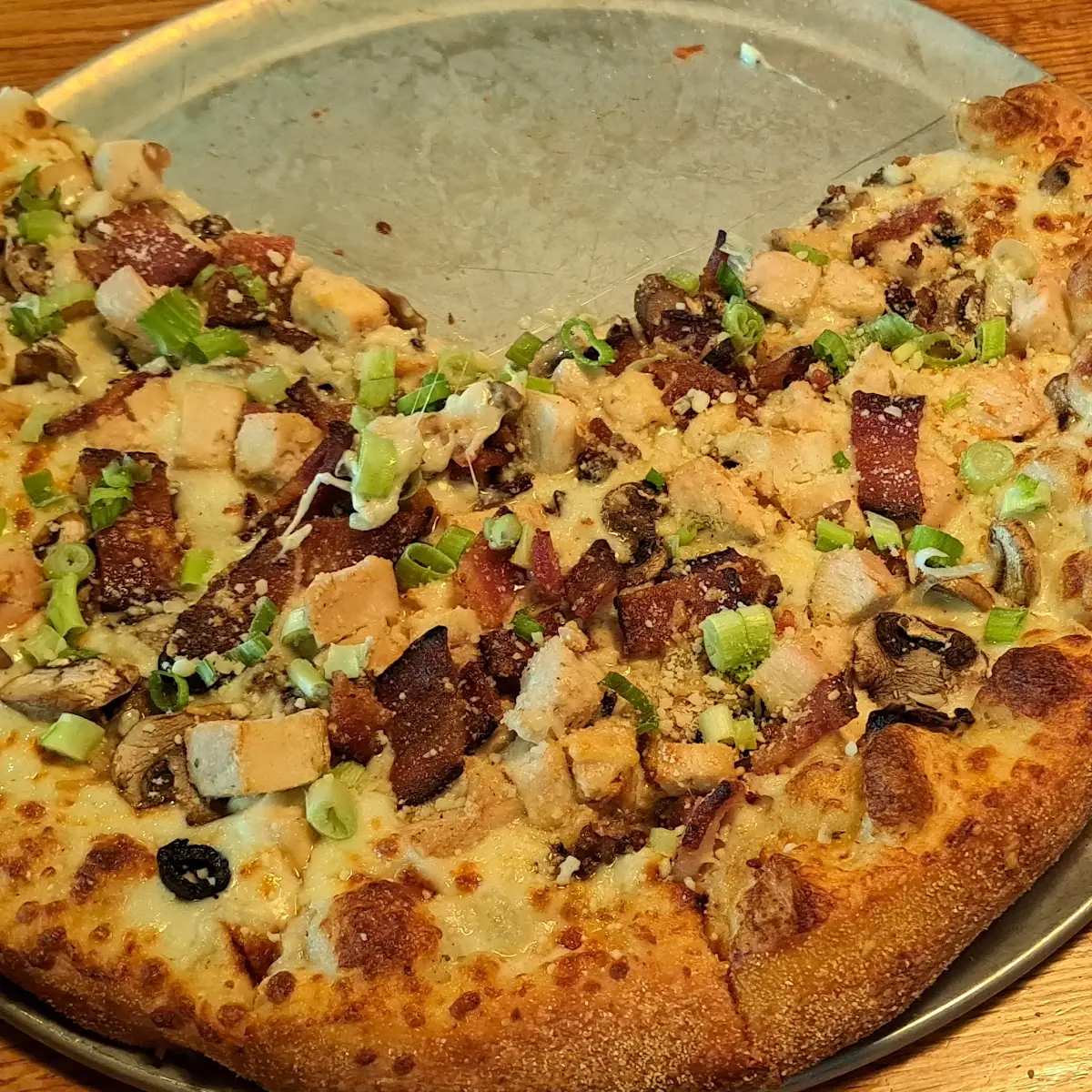 Chicken Bacon BBQ Pizza