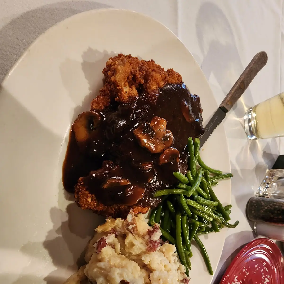Schnitzel with Jager Sauce