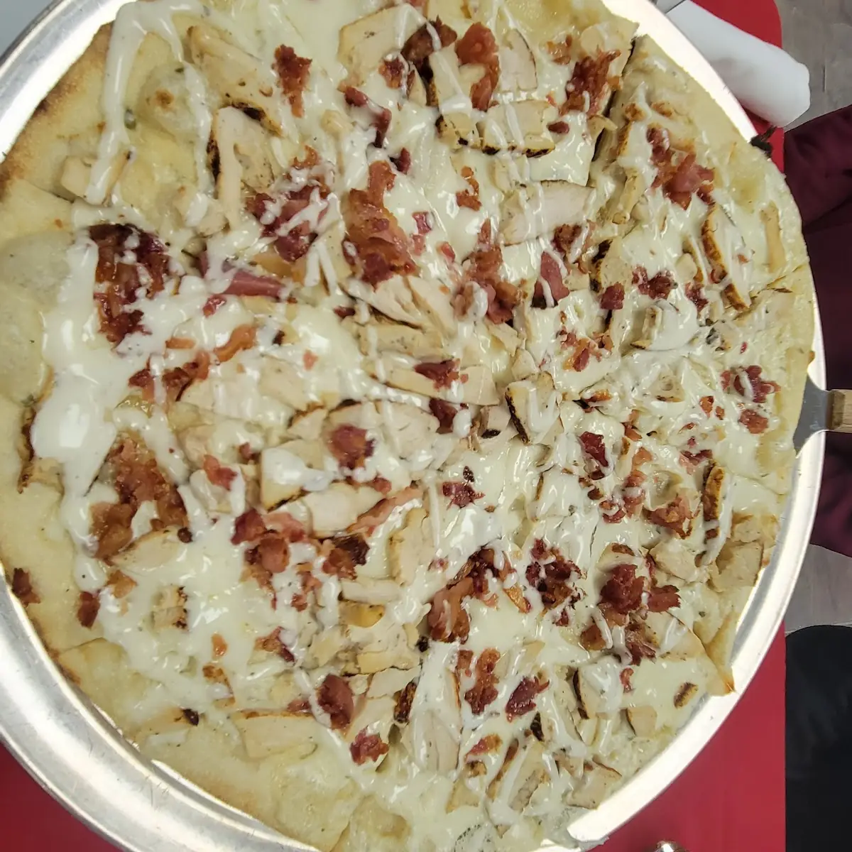 Bacon Chicken Ranch Pizza