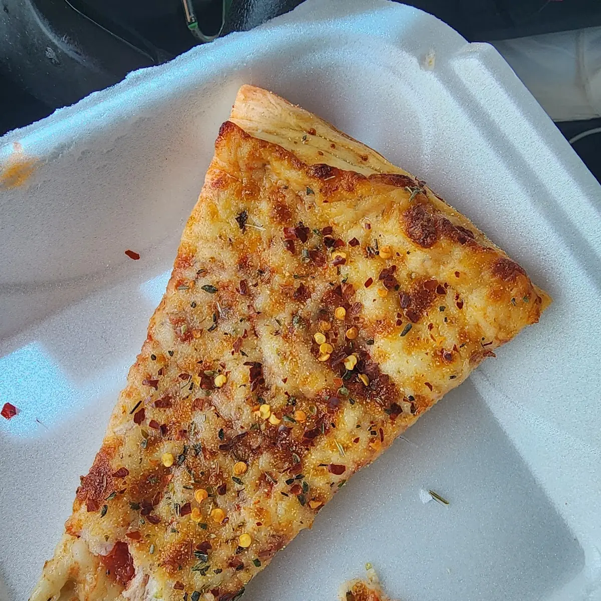 Half a Slice of Cheese Pizza