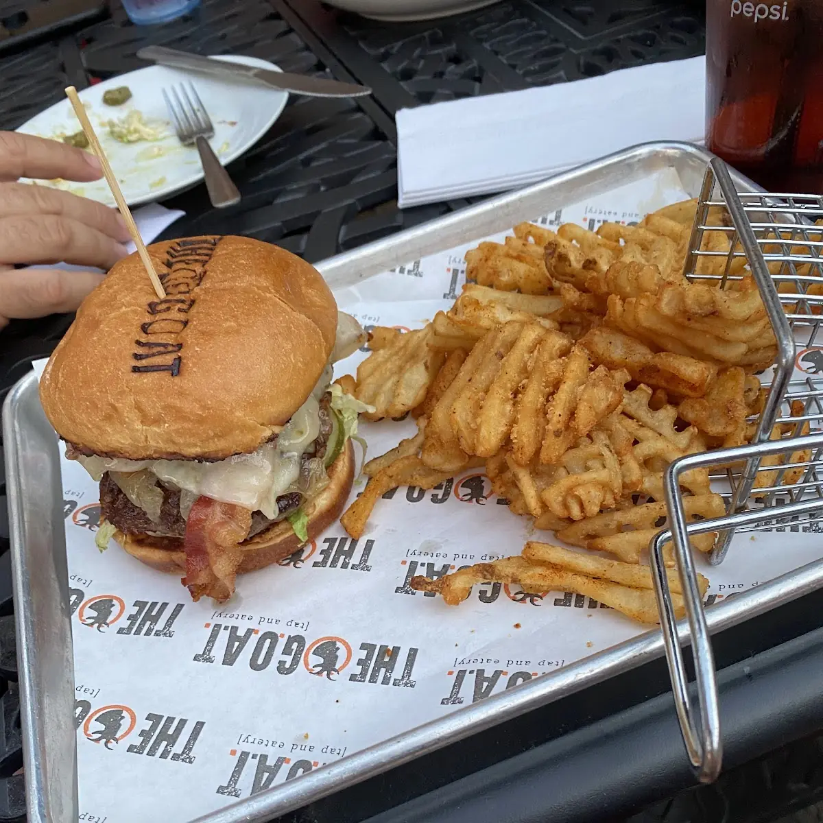 Burger and Fries, The Goat Tap & Eatery