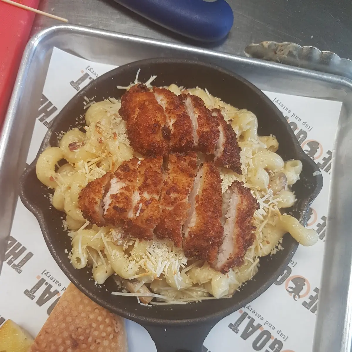 Kitchen Sink Mac & Cheese, The Goat Tap & Eatery