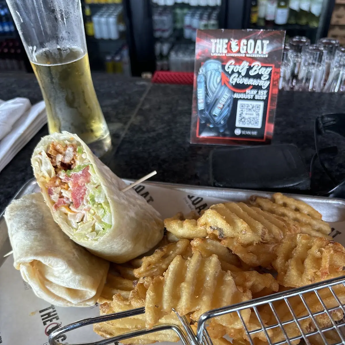 Nashville Chicken Wrap, The Goat Tap & Eatery