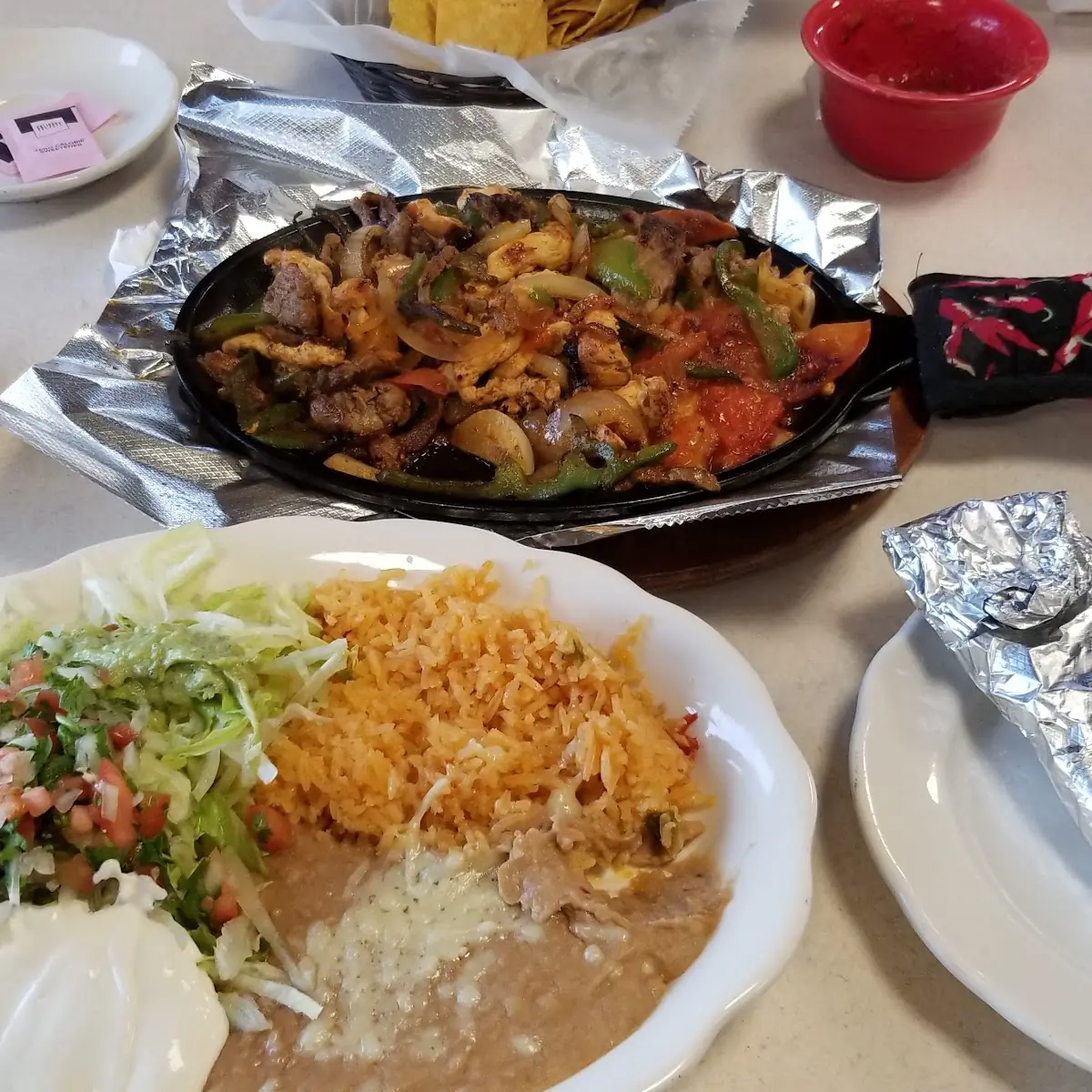 Beef and Chicken Fajitas