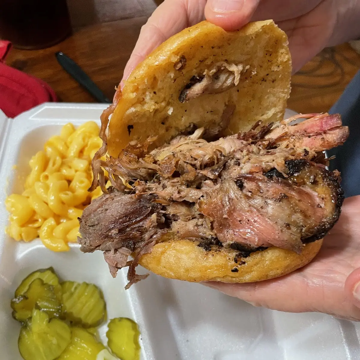 Brisket Sandwich & Mac and Cheese