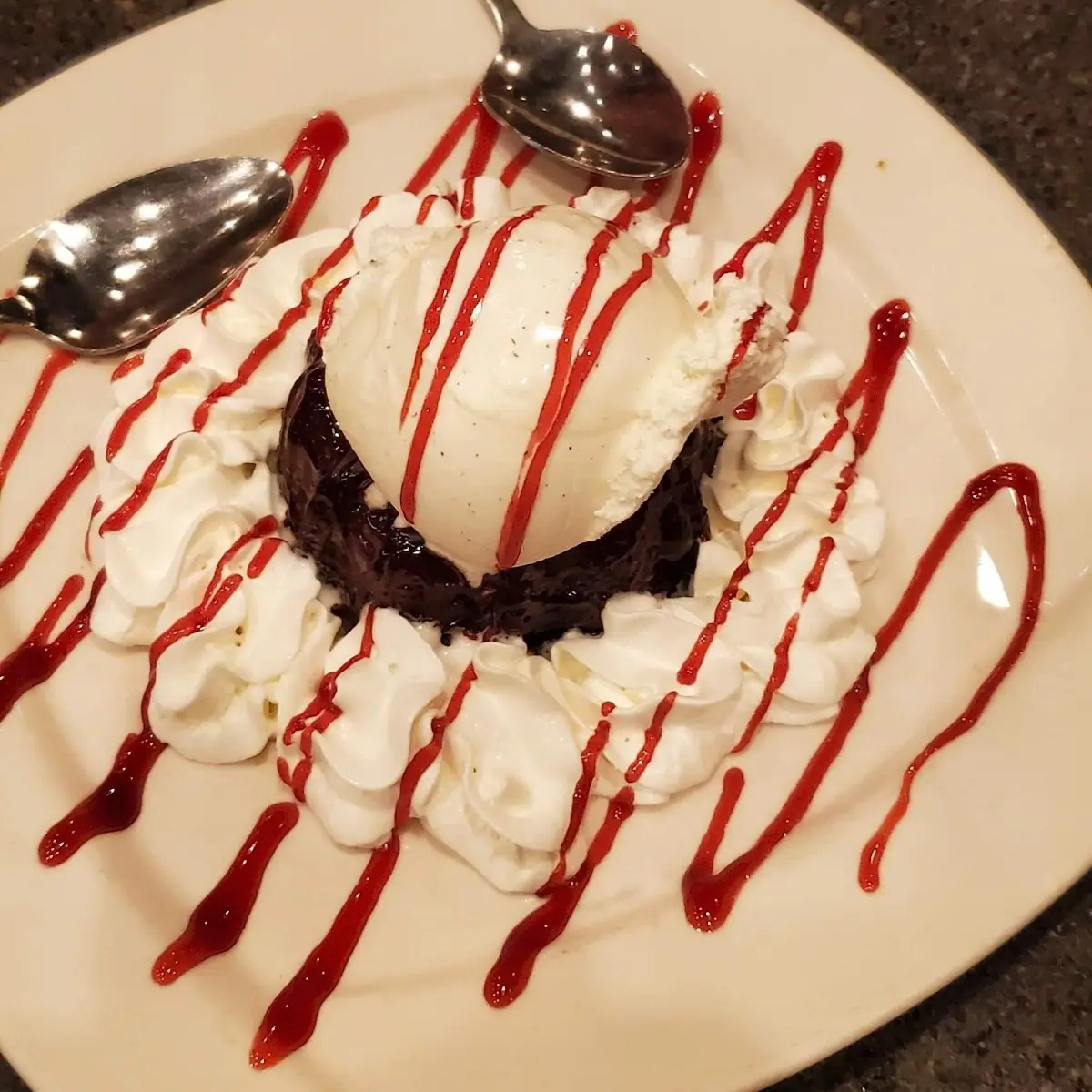 Chocolate Lava Cake with Vanilla Bean Ice Cream