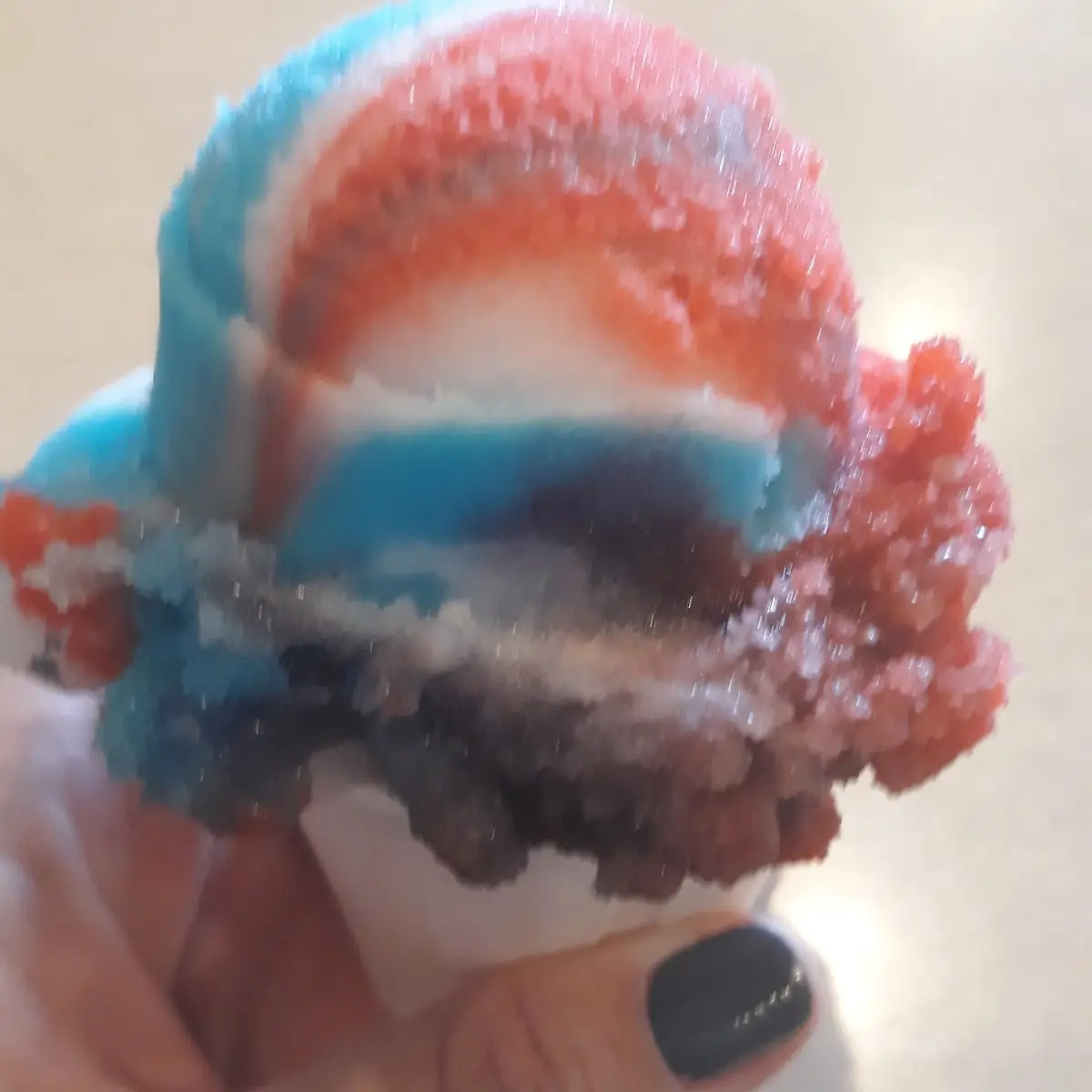 Rainbow Blue Raspberry Lemon Cherry Italian Ice