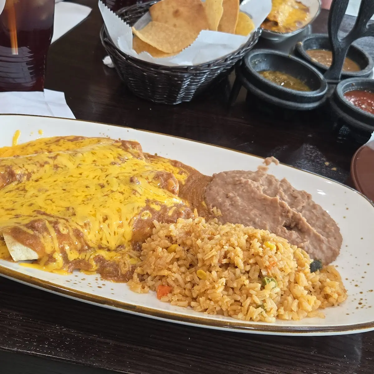 One Enchilada Plate