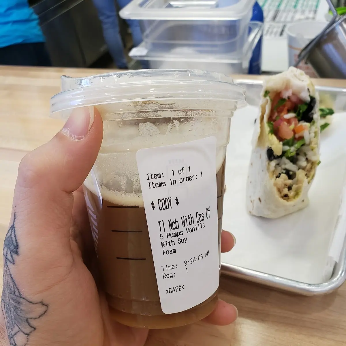 Cascara Cold Foam with Soy Foam