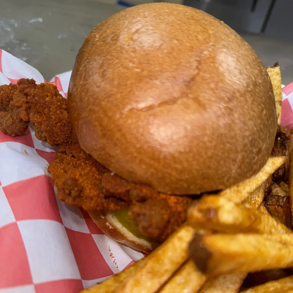 Crispy Fried Chicken Sandwich with Pickles
