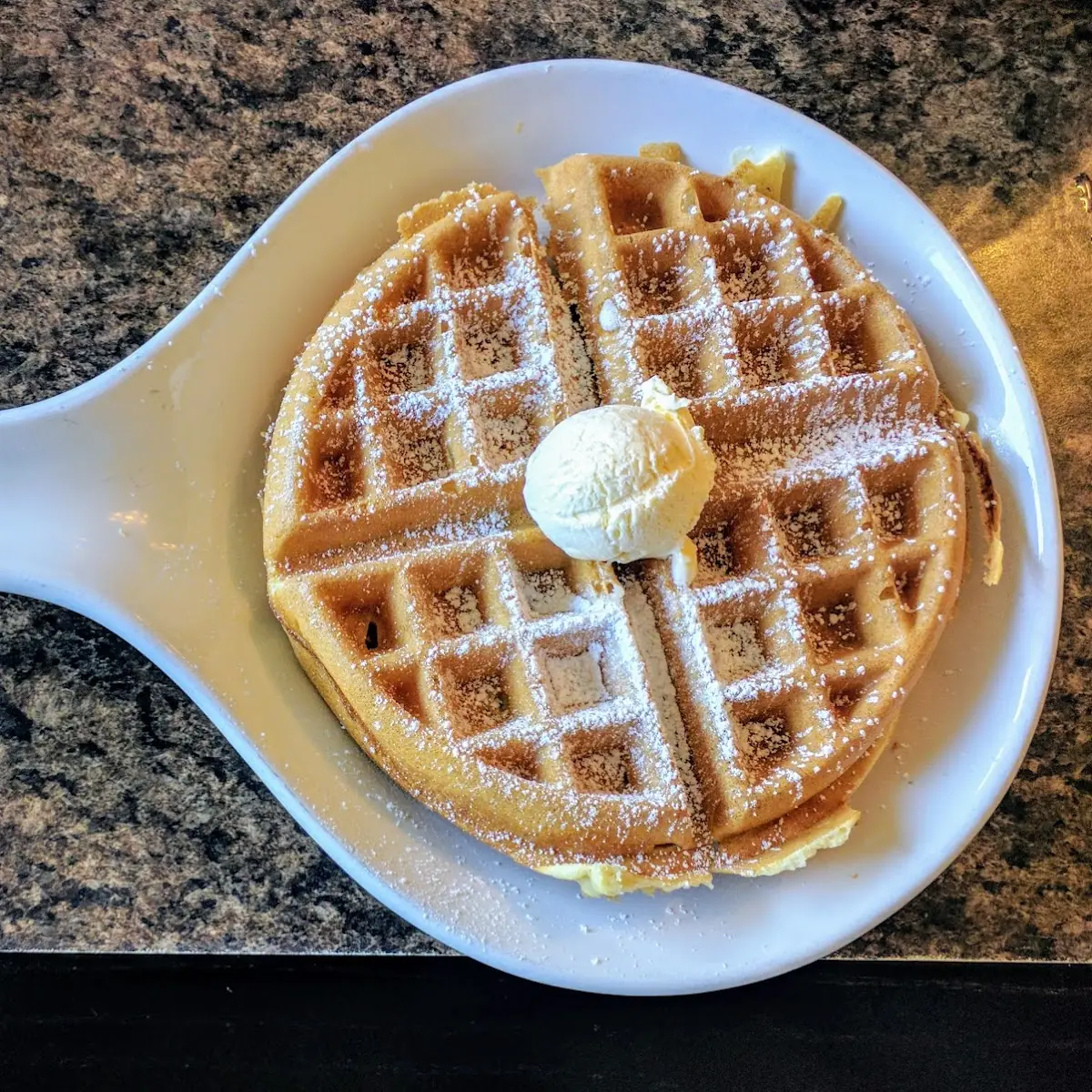 Belgian Waffle with Light Powdered Sugar