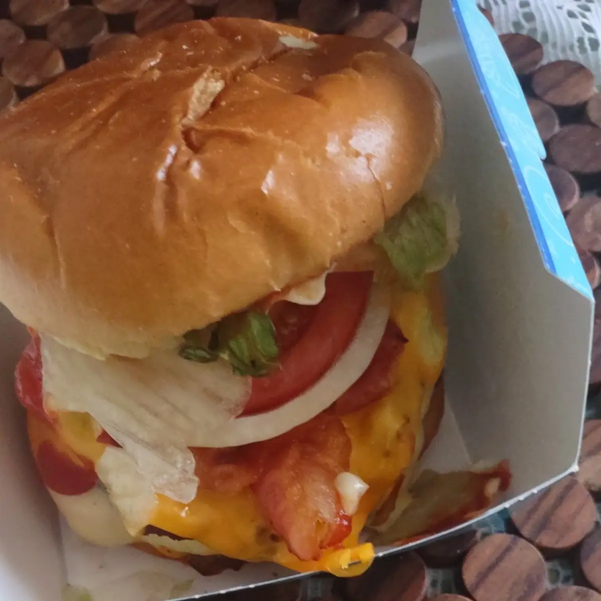 Triple Cheeseburger with Fries