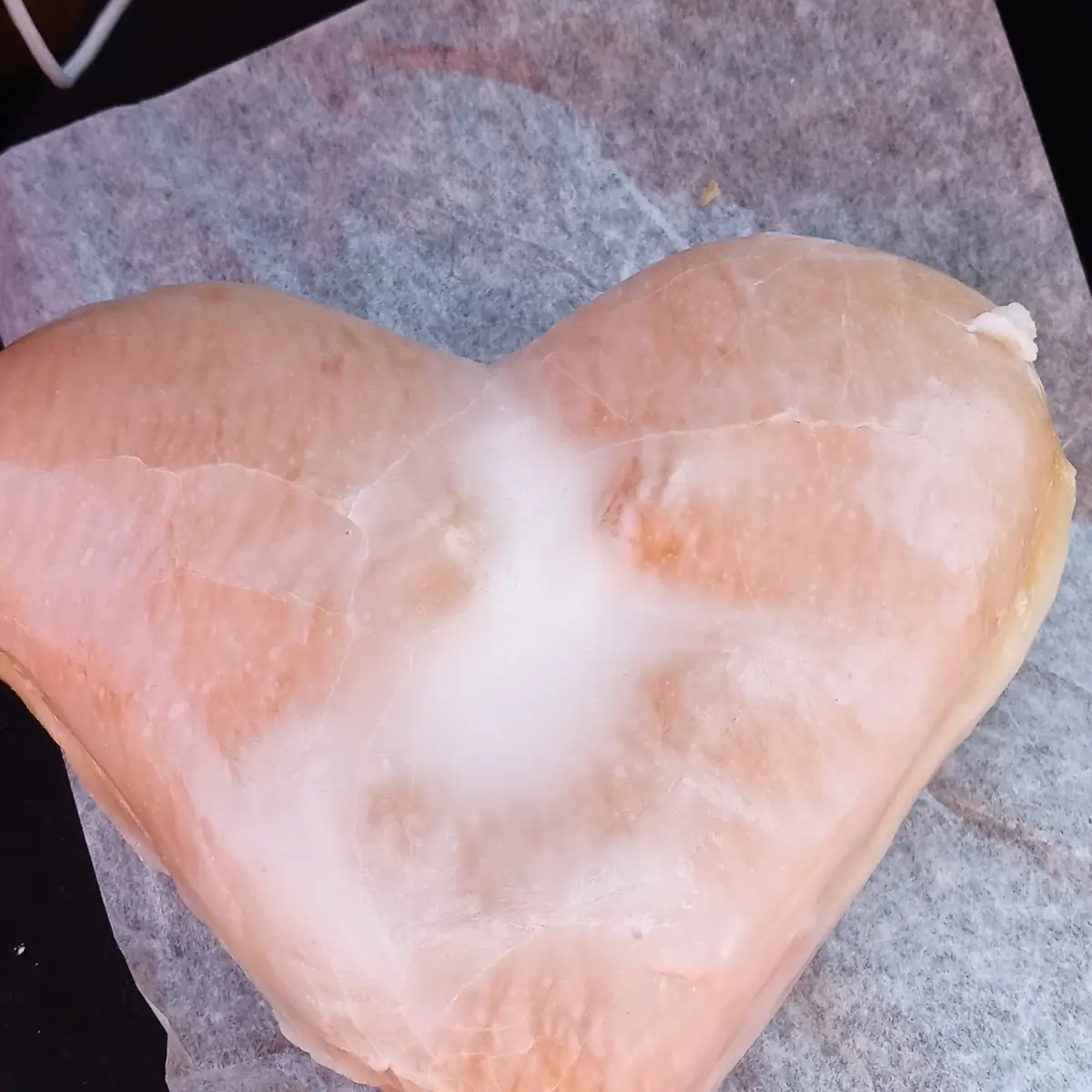 Glazed Heart Shaped Doughnut
