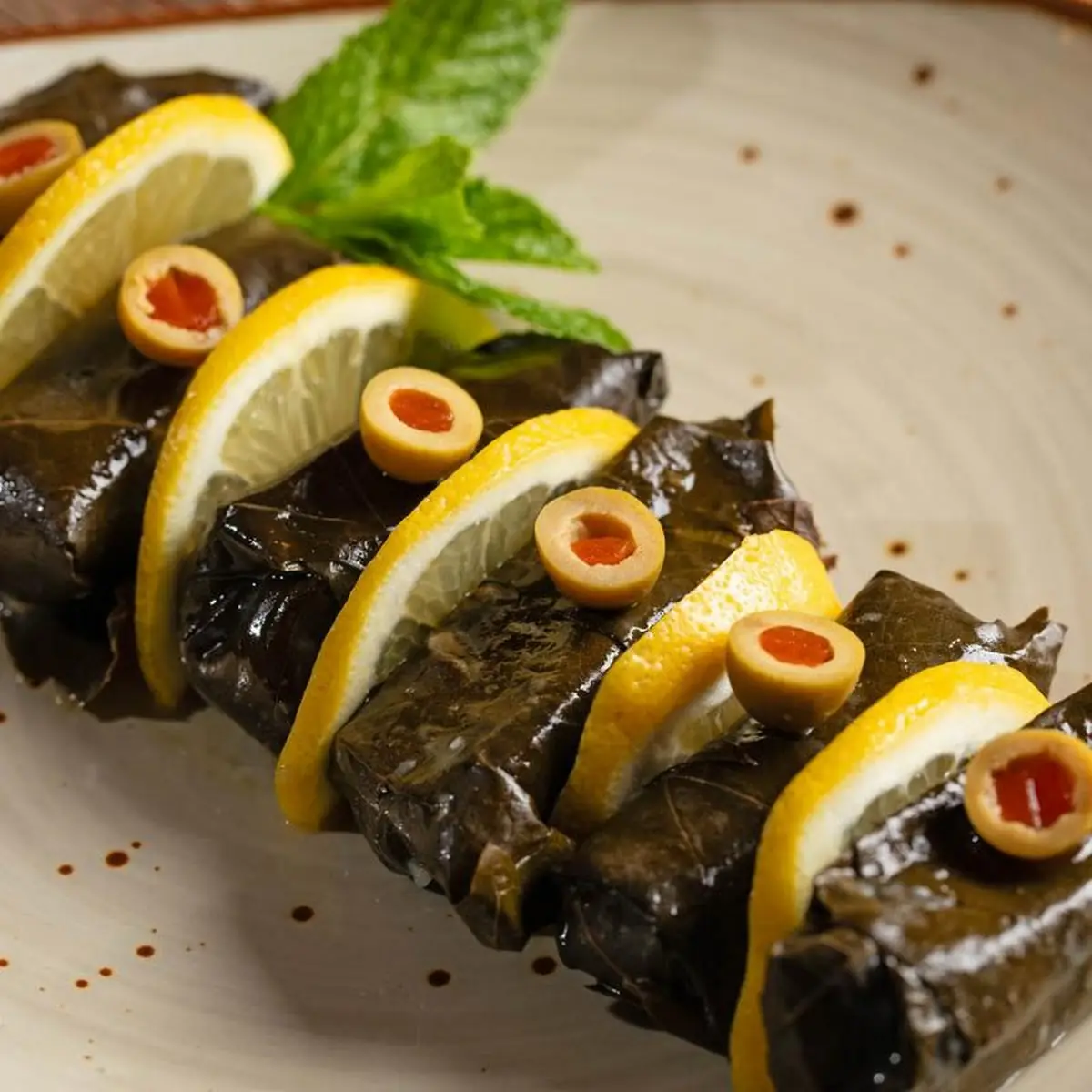 Dolmeh Stuffed Grape Leaves