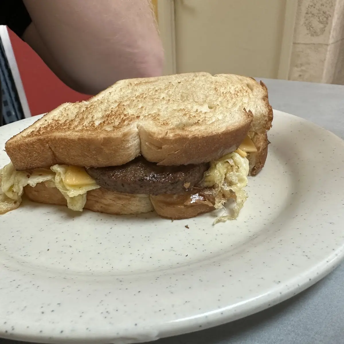 Sausage Egg and Cheese Sandwich