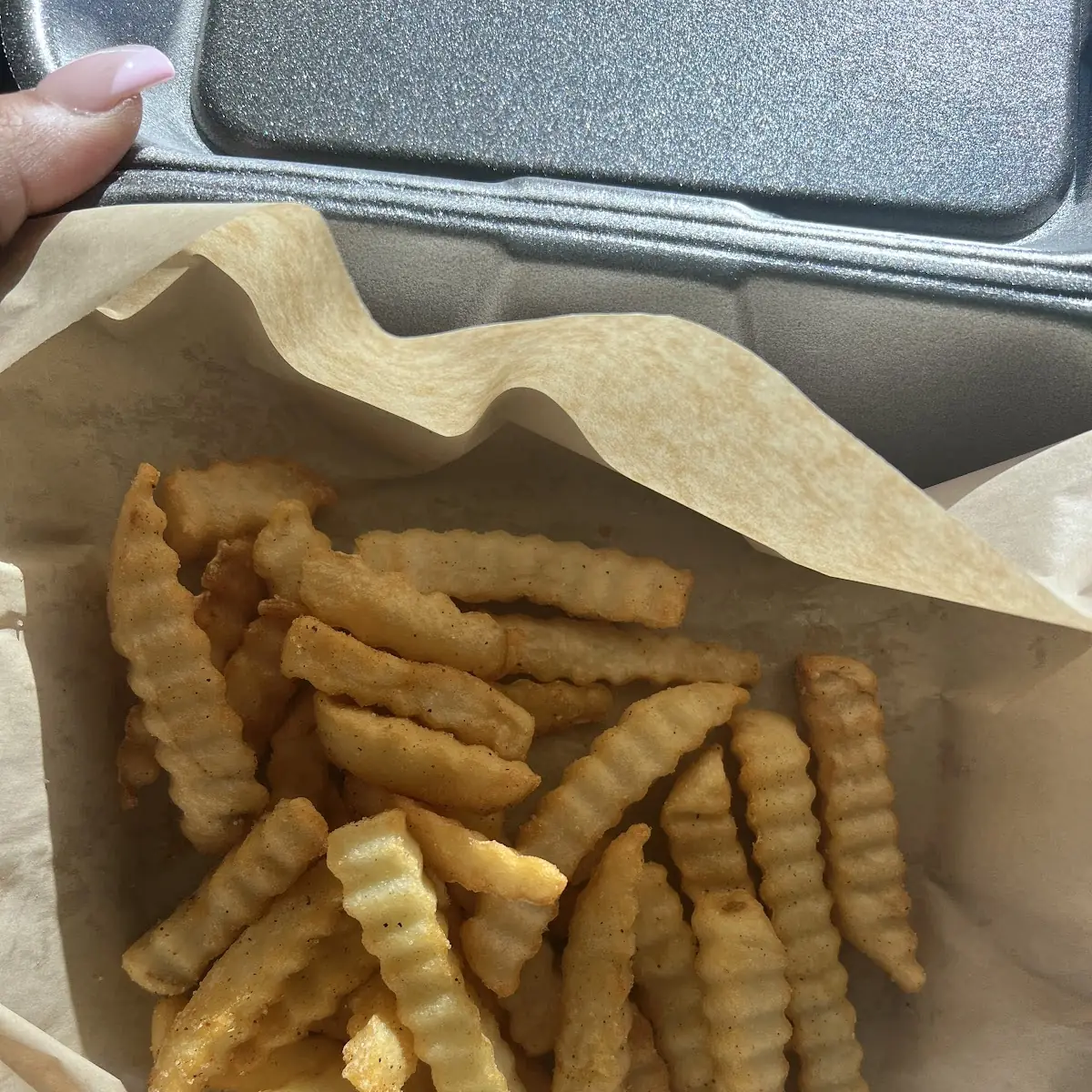 Crinkle-Cut Fries Large