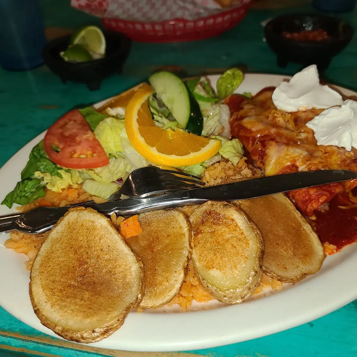 Beef Enchilada Platter