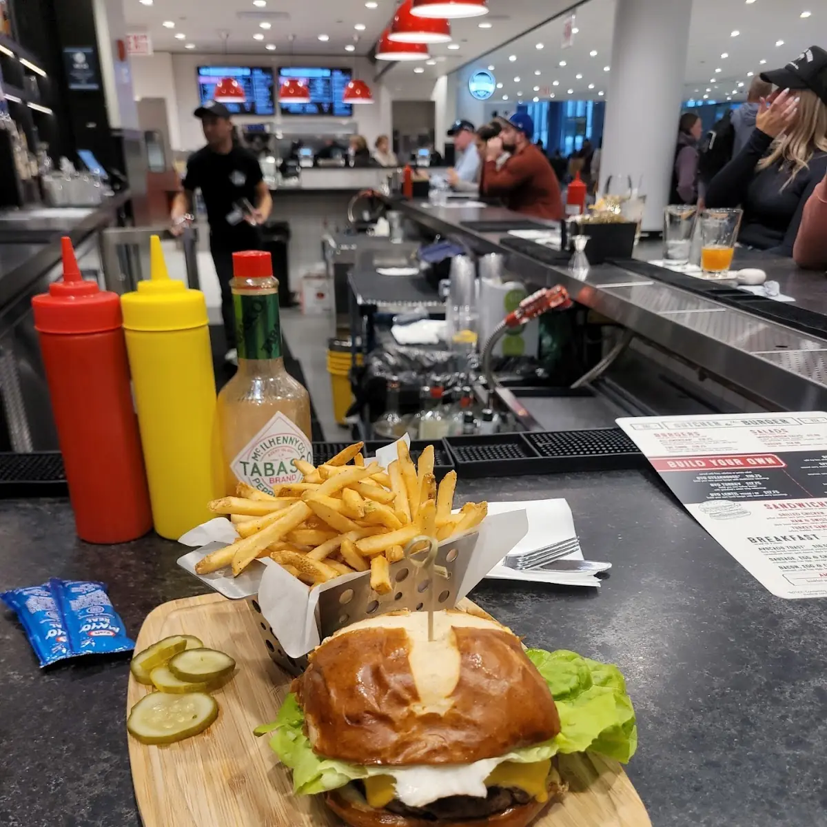 Pretzel Burger