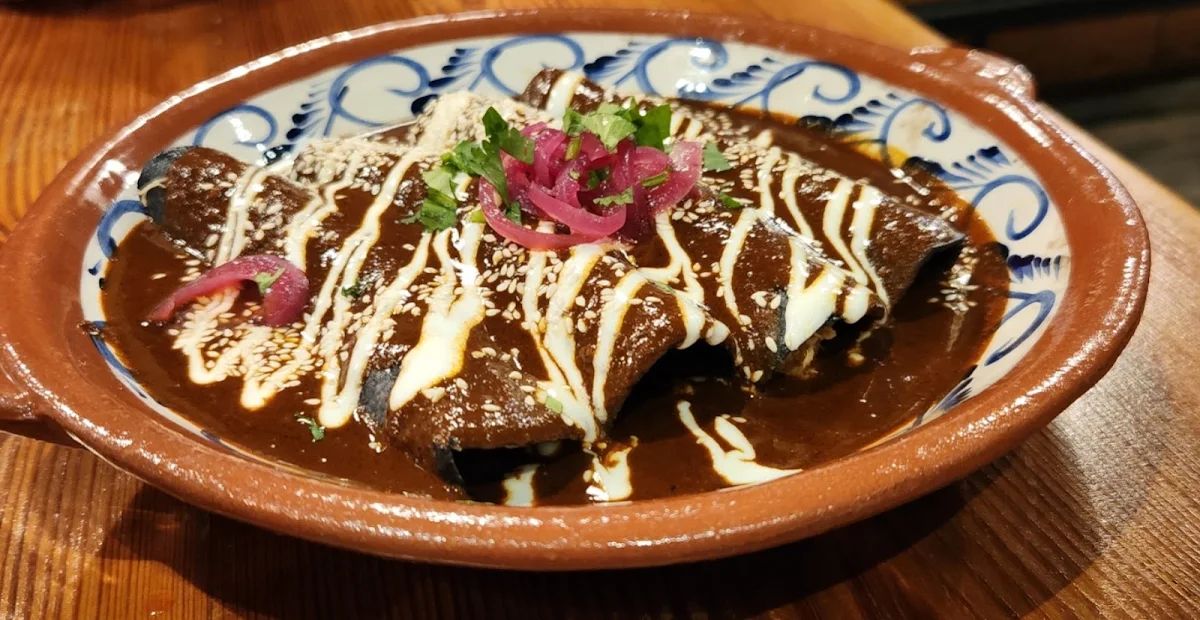 Mole Poblano Con Brisket, Mad Mexican Restaurant