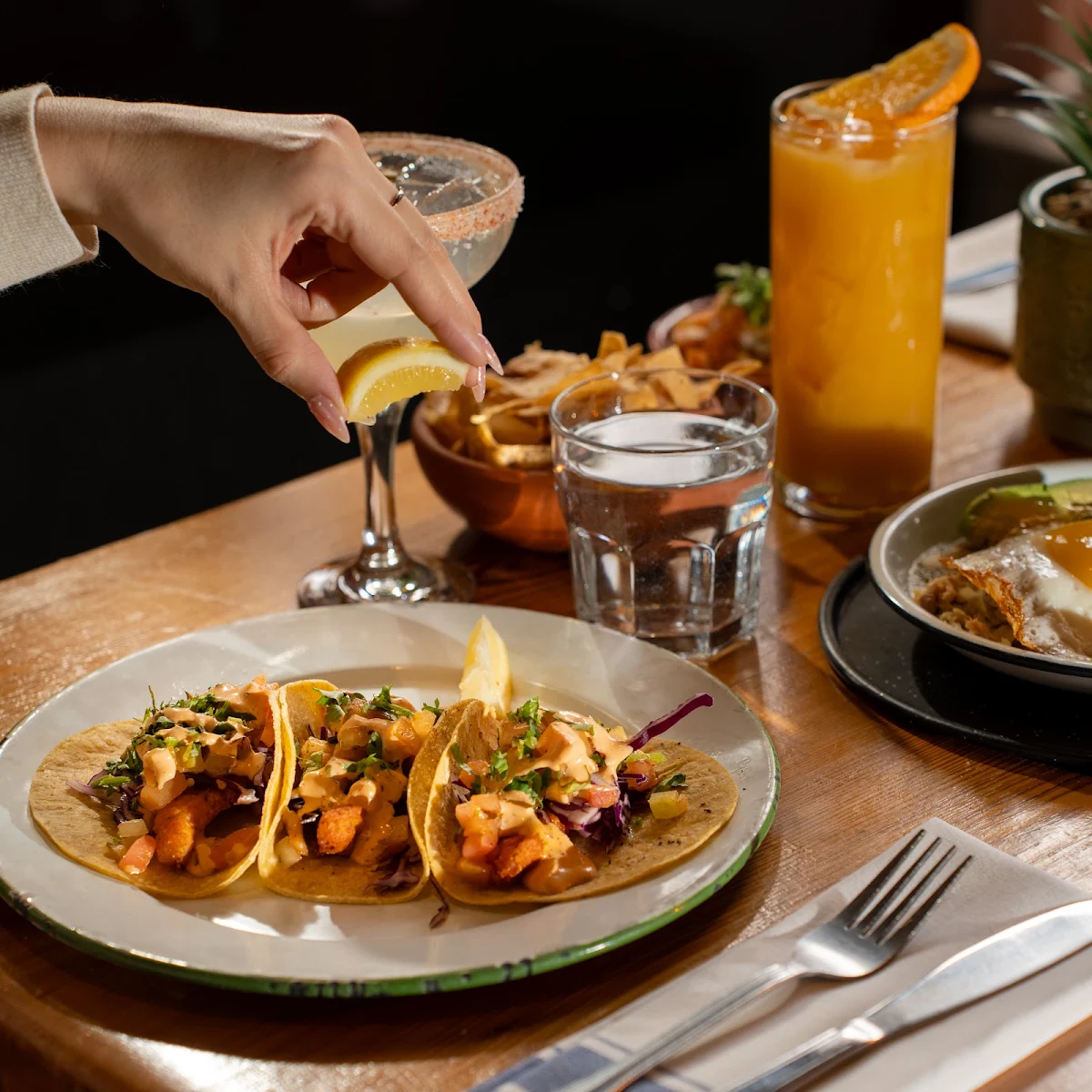 Trio Chicken Tinga, Mad Mexican Restaurant