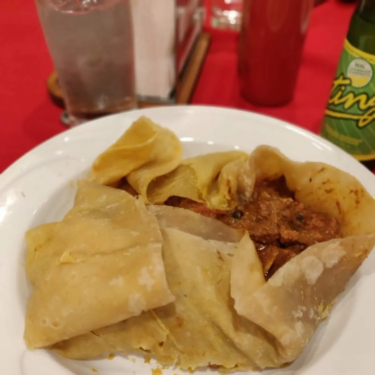Stew Chicken Roti