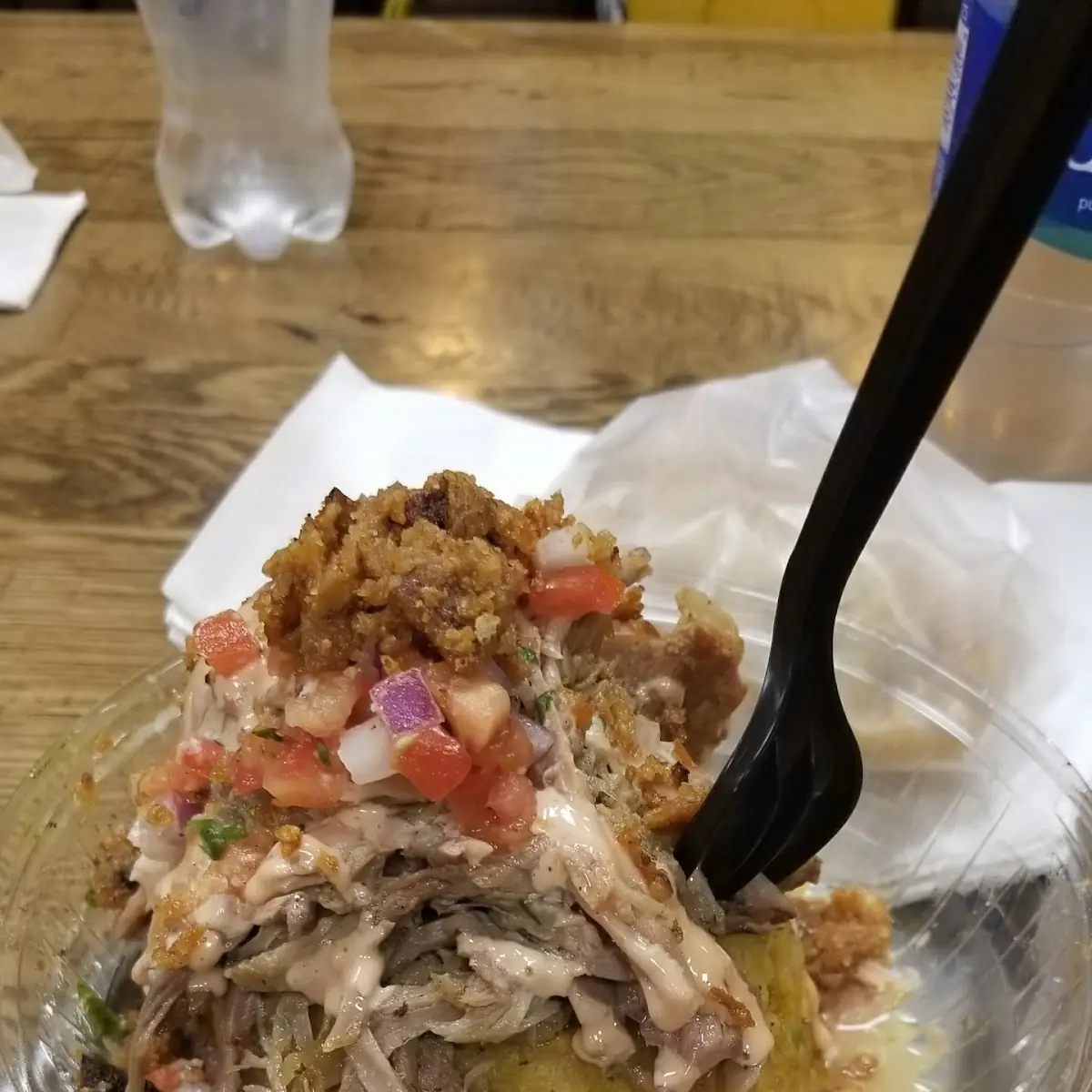 Pork Mofongo and Pork Rice