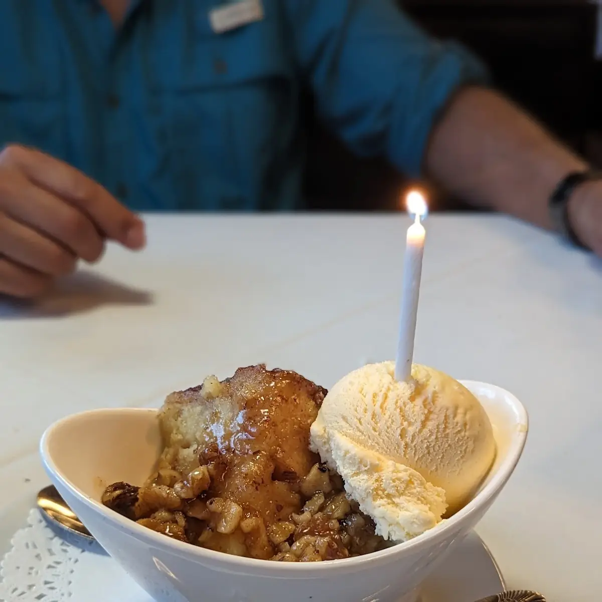 White Chocolate Bread Pudding