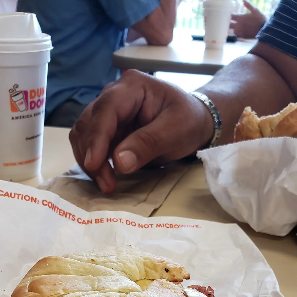 Pepper Bacon Egg Cheese Croissant Sandwich