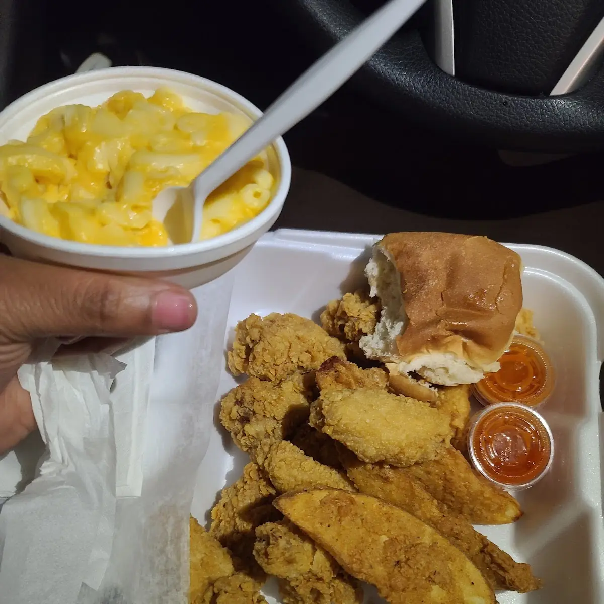 Fried Chicken Wings and Wedges
